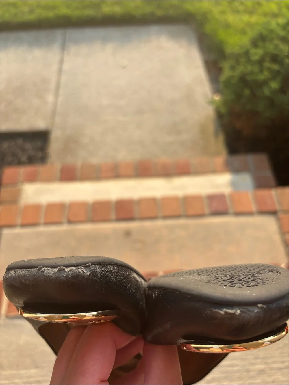 Tory Burch Black Leather Block Heel Pumps